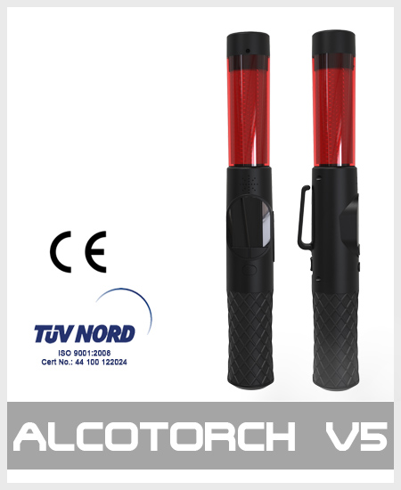 Alcohol tester breathalyzer alcotorch v5
